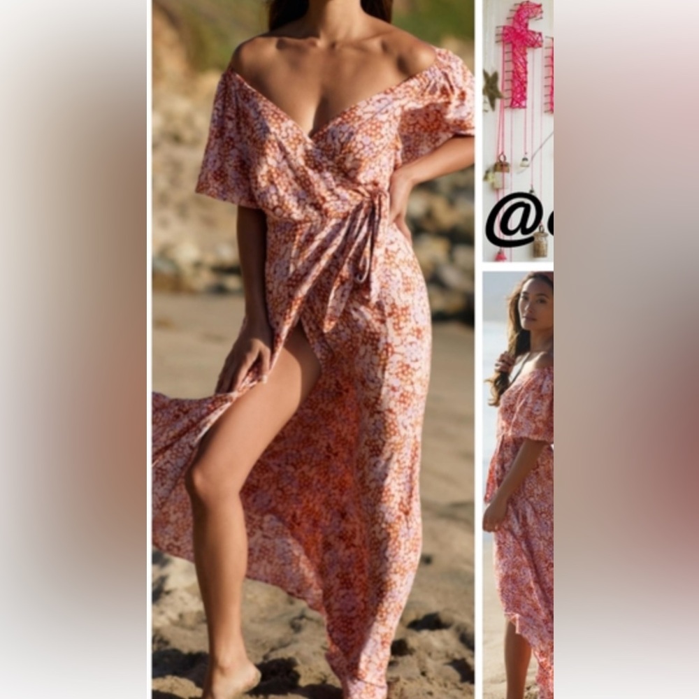 Floral Off-Shoulder Maxi Dress